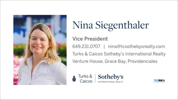 Nina Siegenthaler - Vice President - Broker - Turks and Caicos Real Estate